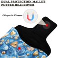 thumbnail image 3 of Haosy Fantastic Shells on Sea Golf Mallet Putter Cover Strong Magnetic Leather Golf Club Headcover Closure, 3 of 7