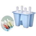 thumbnail image 2 of Molde de Silicona para Hacer Paletas de Hielo Sunnimix 4 Celdas Azul, 2 of 8