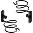 thumbnail image 5 of 2 Piece Hair Dryer Holder Black Spiral Hair Dryer Holder Hair Dryer Wall Mounted, 5 of 5