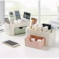 thumbnail image 3 of Boîte de Rangement, Mini Bureau de Rangement au Design Moderne, Facile à Nettoyer pour Toute Pièce et Bureau, Design Polyvalent, Grande Capacité, Robuste et Durable (Rose), 3 of 5