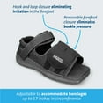 thumbnail image 4 of MedSurg Black Post-Op Shoe X-Large Strapless Forefoot Closure MQM4B, 4 of 7
