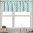 thumbnail image 3 of Ambesonne Aqua Valance & Curtain, Diagonal Parallel Lines, 55"x36", Mint Green White, 3 of 6
