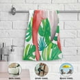 thumbnail image 4 of Funny Flamingo Head Hand Towels for Bathroom, Summer Green Leaves Kitchen Towel 2 PCS Ultra Soft and Highly Absorbent Decorative Fingertip Face Bath Towels for Spa & Hotel, 28.3"x 14.4", 4 of 4