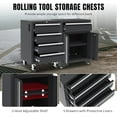 thumbnail image 6 of HPDMC 9-Piece Garage Storage Cabinet System - Heavy Duty Steel Workshop Set w/ 71" Workbench, Roller Cabinet, Drawers & Pegboard | Gray Tool Organization System for Garage/Workshop, 6 of 18