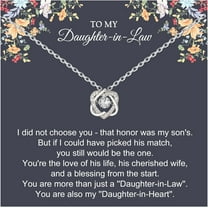 Daughter in Law Gifts, Sterling Silver 2 Hearts Necklace, Gifts from Mama Necklace, Daughter in Law Birthday Gift Ideas, Christmas Jewelry