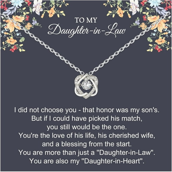 Daughter in Law Gifts, Sterling Silver 2 Hearts Necklace, Gifts from Mama Necklace, Daughter in Law Birthday Gift Ideas, Christmas Jewelry