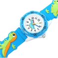 thumbnail image 3 of Reloj para niños Qarigey dinosaurio de dibujos animados reloj de cuarzo Azul, 3 of 6