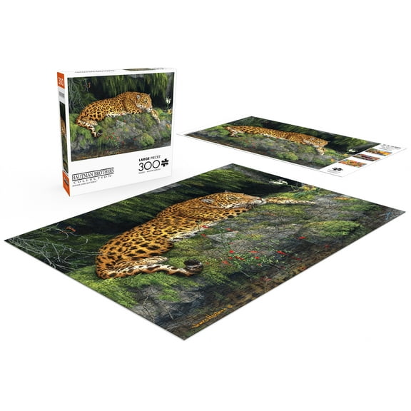Buffalo Games 300-Piece Hautman Jaguar and Butterfly Adult Interlocking Jigsaw Puzzle