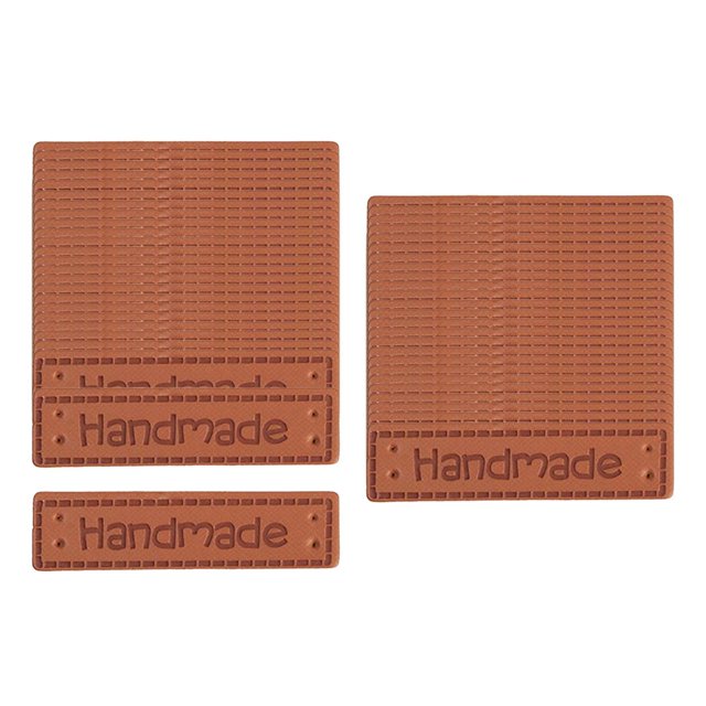 Advancent 50 Pieces Handmade Labels Embossed Tags Leather for Sewing Accessories Artesanía Escribe un