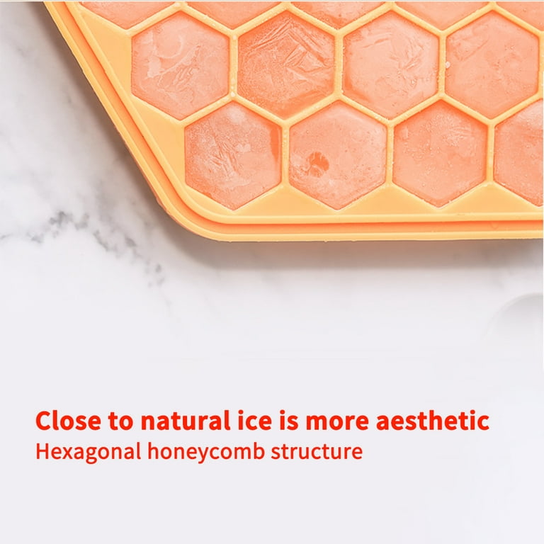 1pc Ice Tray Mold, Silicone Ice Tray, Hexagonal Ice Tray, 37 Grids