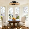 thumbnail image 4 of C Cattleya 23 in. Color Changing Dimmable LED Black and Wood Finish Indoor Ceiling Fan with Light Kit and Remote Control, 4 of 9