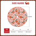 thumbnail image 2 of Rateoe Painting Peach Pattern Christmas Tree Skirt with Ties , Christmas Tree Decorations, Farmhouse Christmas Decor Xmas Holiday Decorations-30", 2 of 6