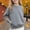 Gray, variant on Girls Oversized Crewneck Sweatshirt Long Sleeve Pullover Tops Drop Shoulder Side Split Fleece Sweatshirts Casual Fall Clothes for Kids 3-14Y, Black 110