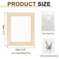 thumbnail image 2 of Uxcell Paper Making Screen with Decorate Flowers Leaves Wooden Paper Making 7.1" x 15" Papermaking Frame Kit for DIY Paper Craft Making Cards, Bookmarks, 2 of 7