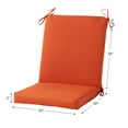 thumbnail image 4 of Greendale Home Fashions Outdoor 43'' x 20'' High Back Chair Pad, Rust, 4 of 7