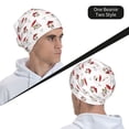 thumbnail image 6 of Logiee Different Mushrooms Print Unisex Knit Beanie for Men Women Winter Hat,Beanies Skull Caps, 6 of 7