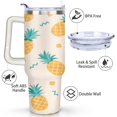 thumbnail image 3 of 40 oz Pineapple Cup with Handle Vacuum Insulated Travel Coffee Mug Gift for Travel Commuting, 3 of 7