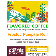 4oz Bag of Frosted Pumpkin Roll Naturally Flavored Coffee