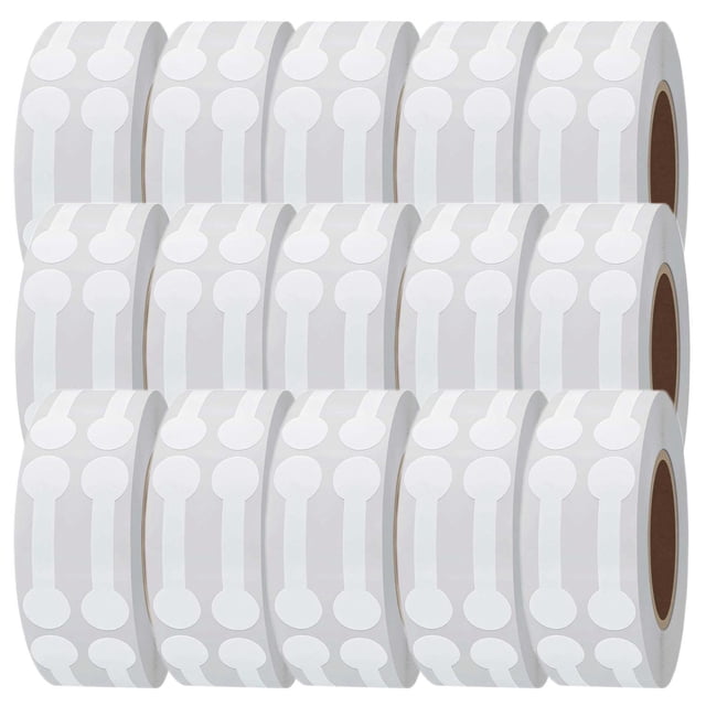Etiqueta para precios VentDepot GlamTagWhite 15 Rollos con 7500 etiquetas 4.2x1.1cm blanco