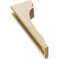 thumbnail image 6 of 4"W x 8"D x 24"H Thin Hughes Rough Cedar Woodgrain TimberThane Corbel, Primed Tan, 6 of 6
