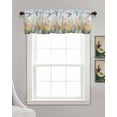 thumbnail image 3 of Spring Hummingbird Floral Kitchen Valances for Windows Farmhouse Linen Window Valance Curtain for Living Room Window Treatment Farmhouse Flower Botanical Valance Rod Pocket Topper Drape, 42 x 18 Inch, 3 of 6