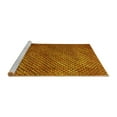thumbnail image 2 of Ahgly Company Machine Washable Indoor Rectangle Abstract Yellow Contemporary Area Rugs, 4' x 6', 2 of 4