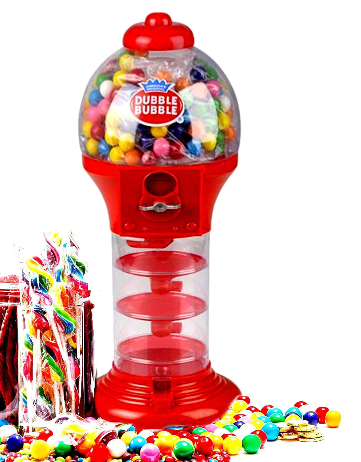 Playo 21 Light & Sound Gumball Machine for Kids with 113 Pcs