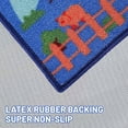 thumbnail image 4 of Kids Car Rug, City Map Playmat, 78.7"x59", Blue, Nylon Pile, Latex Backing, Non-Slip, Foldable, Machine Washable, Perfect for Playroom, Bedroom, Living Room, 4 of 8
