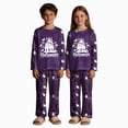 thumbnail image 5 of TOWED22 Kids Halloween Print Pajama Set, Long Sleeve Crew Neck Sleepwear with Pants, Soft Matching Family Holiday Outfit,3-4 Y, 5 of 7