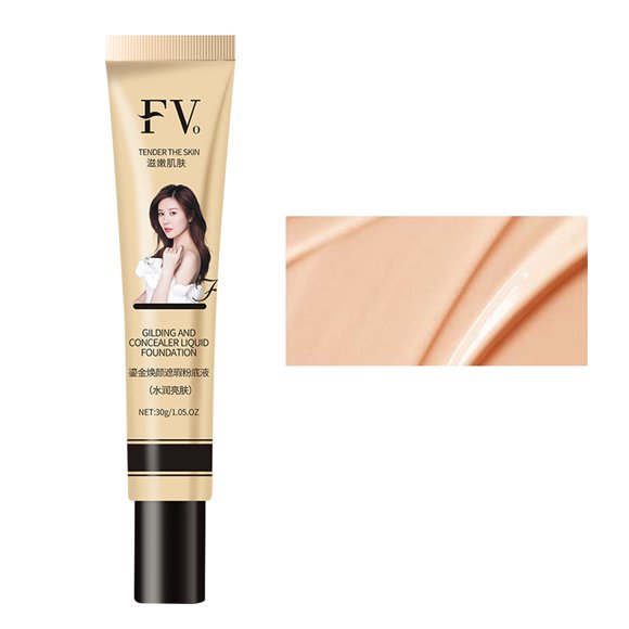 Corrector resistente al agua Sincero cobertura total Crema base de maquillaje líquida 30 g