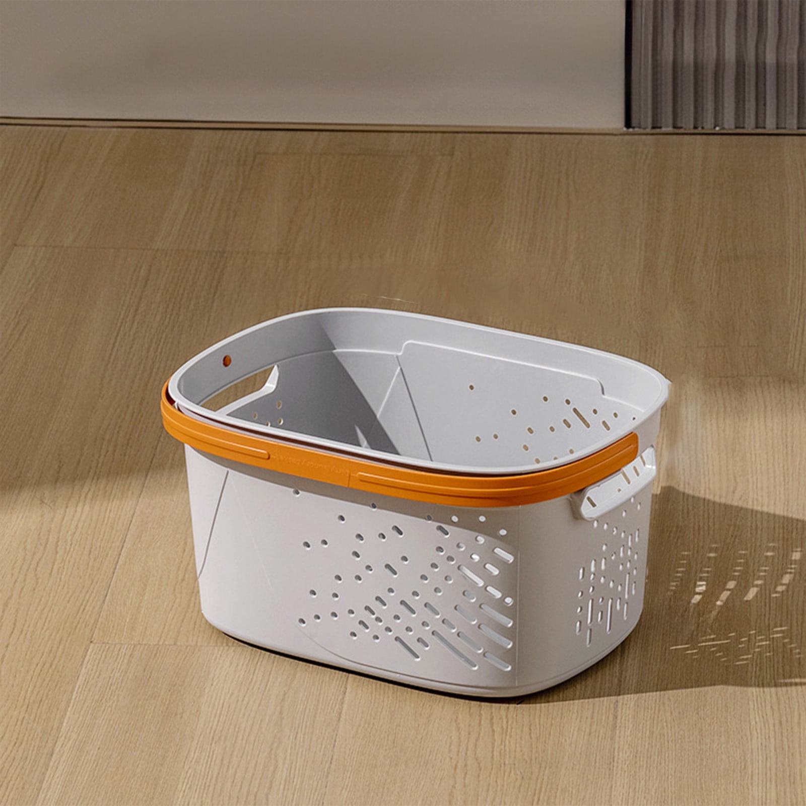 Surpdew Laundry Basket - Large Laundry Basket With Handles - Stackable Plastic Hamper For Dirty Clothes - Storage Bin & Organizer For Bathroom, Bedroom 鈥?Heavy Duty Gray 14.57X10.63X7.68In
