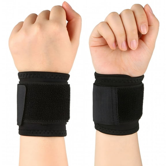 XIRQI Wrist Support Wrist Stabilizer Adjustable Wrist Bandages Protector Left and Right Hand Wrist Wraps for Fitness Office Pain