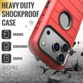 thumbnail image 5 of Apple iPhone 17 Pro Defender Case - Red/Black, 5 of 9