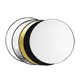 thumbnail image 1 of 5 in 1 Light Reflectors with Soft Silver Gold White and Black Round Collapsible Multi Portable Reflector for Photography 60cm / 23.6in, 1 of 3