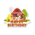 thumbnail image 1 of Vaca de granja, rancho, polluelo, animal, vajilla para fiesta de cumpleaños infantil, bandeja de papel, vaso de papel, pañuelos de papel, decoración, suministros para fiesta, 1 of 5