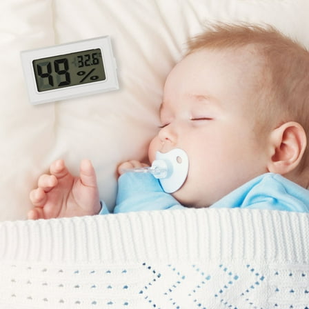 KALLORY Intelligent Temperature Monitor Digital Electronic Thermometer Plastic 1Pcs