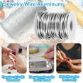 thumbnail image 3 of Uxcell 8 Gauge 3mm Aluminum Craft Wire, 32.8ft Metal Wire for Jewelry Making, Silver, 3 of 7