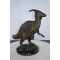 thumbnail image 5 of Nifao Parasaur Dinosaur Bronze Statue – Home Decor Sculpture, 11"L x 23"W x 18"H, 5 of 9