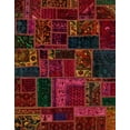 thumbnail image 1 of Ahgly Company Machine Washable Indoor Rectangle Abstract Red Brown Area Rugs, 7' x 10', 1 of 7