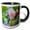 Black/White, variant on 3drose, Prairie Smoke Flowers in Aspen Grove in Glacier Np, Montana, Usa, 11oz Two-tone Yellow Mug