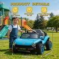 thumbnail image 6 of Track Seven 12V Ride on Car, Licensed Volkswagen Beetle Kids Electric Car with Remote Control, Bluetooth, USB, Rear Storage, LED Light, 2WD, Electric Ride on Toy Car for Kids Toddlers Aged 3+, Blue, 6 of 9