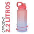 thumbnail image 3 of Botella de agua Onof  BAP-2.2L 2.2 Litros Termo de agua Rojo Azul con Marcador de Tiempo, 3 of 8
