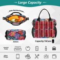 thumbnail image 2 of FORMRS Insulated Lunch Bag for Work School Unisex Large Capacity Cooler with Shoulder Strap, Serene Floral Pattern, 2 of 6