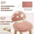 thumbnail image 4 of Dayalane Mushroom Kids Desk Chair Comfy, Upholstered Chairs with Wooden Legs for Ages 1-4, Playroom Furniture with Back, Bedroom, Kindergarten, Pink, 4 of 8