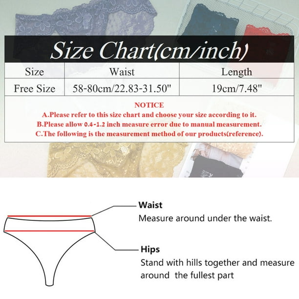 Aayomet Lace Underwear for Women for Women Lace Panty Detail Crochet Lace  Panties Bikini (Dark Blue, One Size)