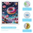 thumbnail image 3 of Diamond Art Kits for Adults, Starry Sky Colorful DonutDiamond Painting Kits for Beginners, Frameless Round 5D Full Drill Diamonds Art Gem Art Crafts Home Decor Gifts, 3 of 8
