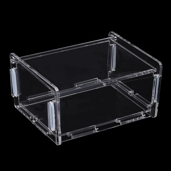 Clear Acrylic Box Clear Storage Container Box 4.9x3.7x2.3 inch Rectangle Jewelry Boxes with Lid Thick Jewelry Organizer Storage Case DIY