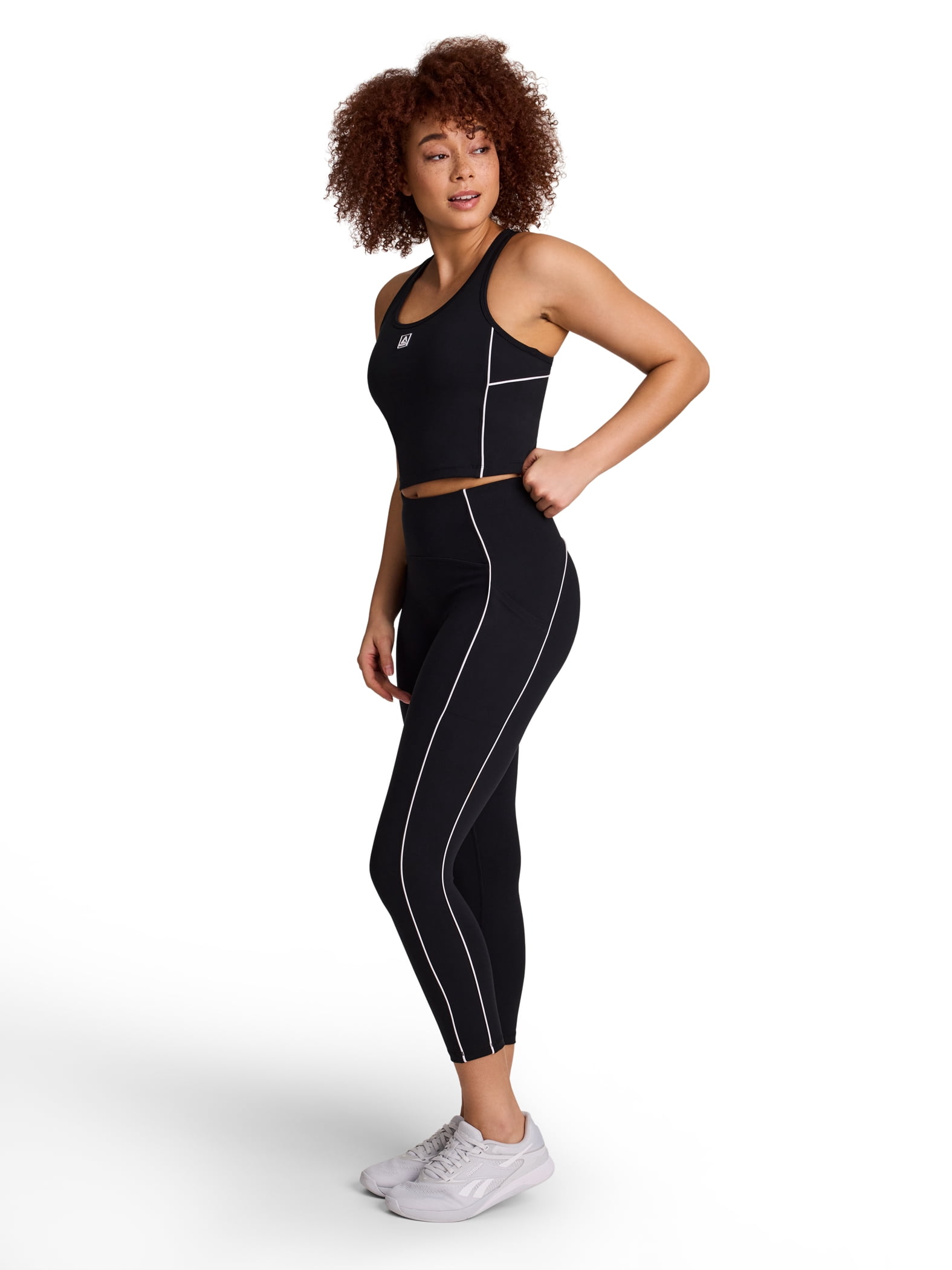 Reebok Women's Team Player Cropped Bra Tank with Removable Cups