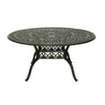 thumbnail image 7 of Mondawe 59" Cast Aluminum Round Table Retro Dining table with 2-inch Umbrella Hole, 7 of 7