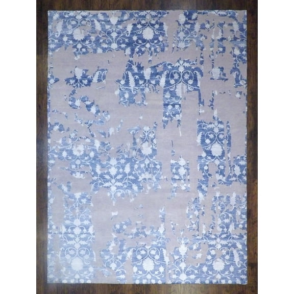 Wahi Rugs Hand Knotted Modern Abstract Broken 10'0"x14'0" -W557